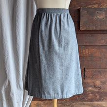 Load image into Gallery viewer, 80s Vintage Plus Size Grey Tweed Midi Skirt