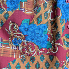 Load image into Gallery viewer, 90s Vintage Button-Front Rayon Blend Skirt