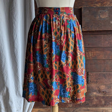 Load image into Gallery viewer, 90s Vintage Button-Front Rayon Blend Skirt