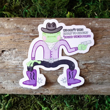 Load image into Gallery viewer, Anti-Bigotry Frog Vinyl Sticker πΈπ³οΈβπ