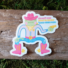 Load image into Gallery viewer, Anti-Bigotry Frog Vinyl Sticker πΈπ³οΈβπ