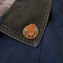 Load image into Gallery viewer, Orange Cat Nap Enamel Pin