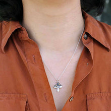Load image into Gallery viewer, Sterling Silver Cosmic Mushroom Necklace