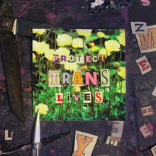 Load image into Gallery viewer, "Protect Trans Lives" Collage Sticker