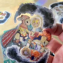 Load image into Gallery viewer, Celestial Beings Transparent Vinyl Sticker