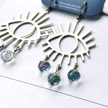Load image into Gallery viewer, Miradora Crying Eye Brass Earrings