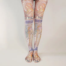Load image into Gallery viewer, "Alphonse Mucha" Printed Art Tights