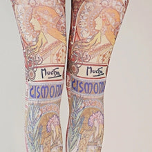Load image into Gallery viewer, "Alphonse Mucha" Printed Art Tights