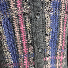 Load image into Gallery viewer, 80s Vintage Grey Wool Blend Knit Cardigan