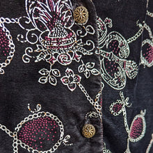 Load image into Gallery viewer, 90s Vintage Plus Size Black Velvet Vest