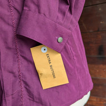 Load image into Gallery viewer, 90s Vintage Plus Size Raspberry Rayon Blend Blouse