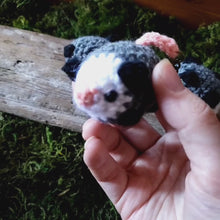 Load and play video in Gallery viewer, Crochet Opossum Keychain