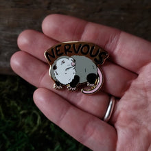 Load and play video in Gallery viewer, Nervous Opossum Enamel Pin
