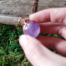 Load and play video in Gallery viewer, Amethyst Sphere Pendant