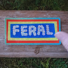 Load and play video in Gallery viewer, "Feral" Holographic Sequin Vinyl Sticker
