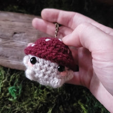 Load and play video in Gallery viewer, Crochet Mushroom Folk Keychain