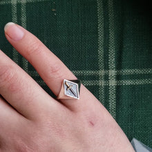Load and play video in Gallery viewer, Sterling Silver Dagger Signet Ring