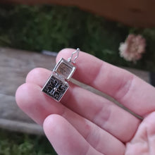 Load and play video in Gallery viewer, Vintage Silver Box Locket Necklace