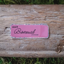 Load and play video in Gallery viewer, "End Bisexual Erasure" Glitter Sticker