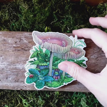 Load and play video in Gallery viewer, Dewdrop Mushroom Village Vinyl Sticker
