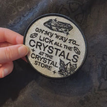 Load and play video in Gallery viewer, "Crystal Licker" Iron-on Patch