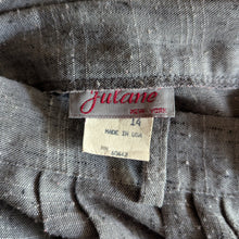 Load image into Gallery viewer, 80s Vintage Grey Rayon Blend Midi Skirt