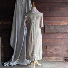 Load image into Gallery viewer, 90s Vintage Khaki Twill Overall Dress