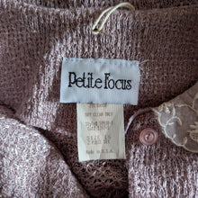Load image into Gallery viewer, 90s Vintage Lavender Short Sleeve Knit Jacket