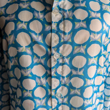 Load image into Gallery viewer, 70s Vintage Semi-Sheer Teal Shirt