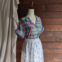 Load image into Gallery viewer, 80s Vintage White Lightweight Midi Skirt