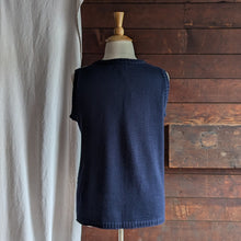 Load image into Gallery viewer, 90s Vintage Plus Size Wool Blend Blue Sweater Vest