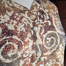 Load image into Gallery viewer, 90s Vintage Plus Size Earthy Vine Print Top