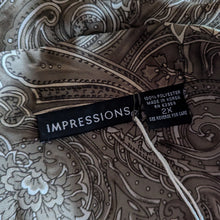 Load image into Gallery viewer, Plus Size Brown Paisley Print Blouse