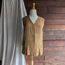 Load image into Gallery viewer, 90s Vintage Long Tan Vest