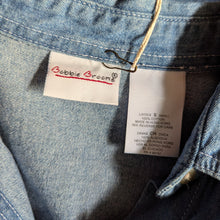 Load image into Gallery viewer, 90s Vintage Embroidered Birdhouse Denim Shirt