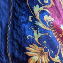 Load image into Gallery viewer, 90s Vintage Ornate Filigree Satin Windbreaker