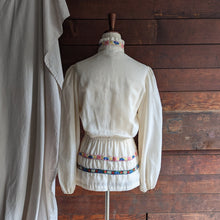 Load image into Gallery viewer, 70s Vintage Cream Asymmetrical Button Tunic