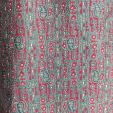 Load image into Gallery viewer, 70s Vintage Olive Green and Red Pencil Skirt