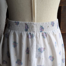 Load image into Gallery viewer, 80s Vintage White Lightweight Midi Skirt