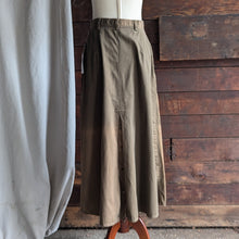 Load image into Gallery viewer, 90s Vintage A-Line Olive-Brown Maxi Skirt