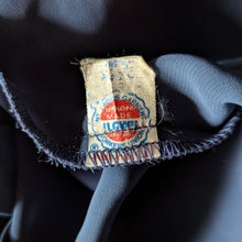 Load image into Gallery viewer, 80s Vintage Sheer Blue Ruffled Blouse