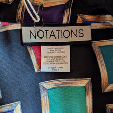 Load image into Gallery viewer, 90s Vintage Satin Long Sleeve Jewel Tone Blouse