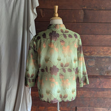 Load image into Gallery viewer, Y2K Vintage Plus Size Green Sheer Button Up Shirt