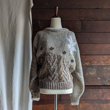 Load image into Gallery viewer, 80s Vintage Chunky Coffee-and-Cream Acrylic Sweater