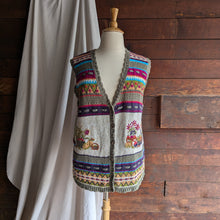 Load image into Gallery viewer, 90s Vintage Plus Size Harvest Embroidered Knit Vest