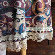 Load image into Gallery viewer, Upcycled Plus Size "Beetle in a Net" Asymmetrical Turtleneck