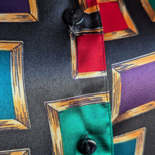 Load image into Gallery viewer, 90s Vintage Satin Long Sleeve Jewel Tone Blouse