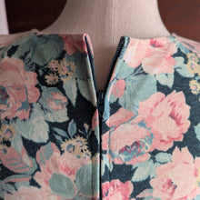 Load image into Gallery viewer, 90s Vintage Jersey Knit Rose Dress