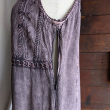 Load image into Gallery viewer, Y2K Vintage Overdyed Purple Sleeveless Mini Dress