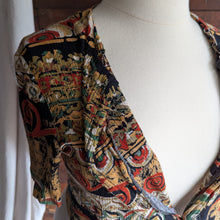 Load image into Gallery viewer, 90s Vintage Cropped Short Sleeve Blouse